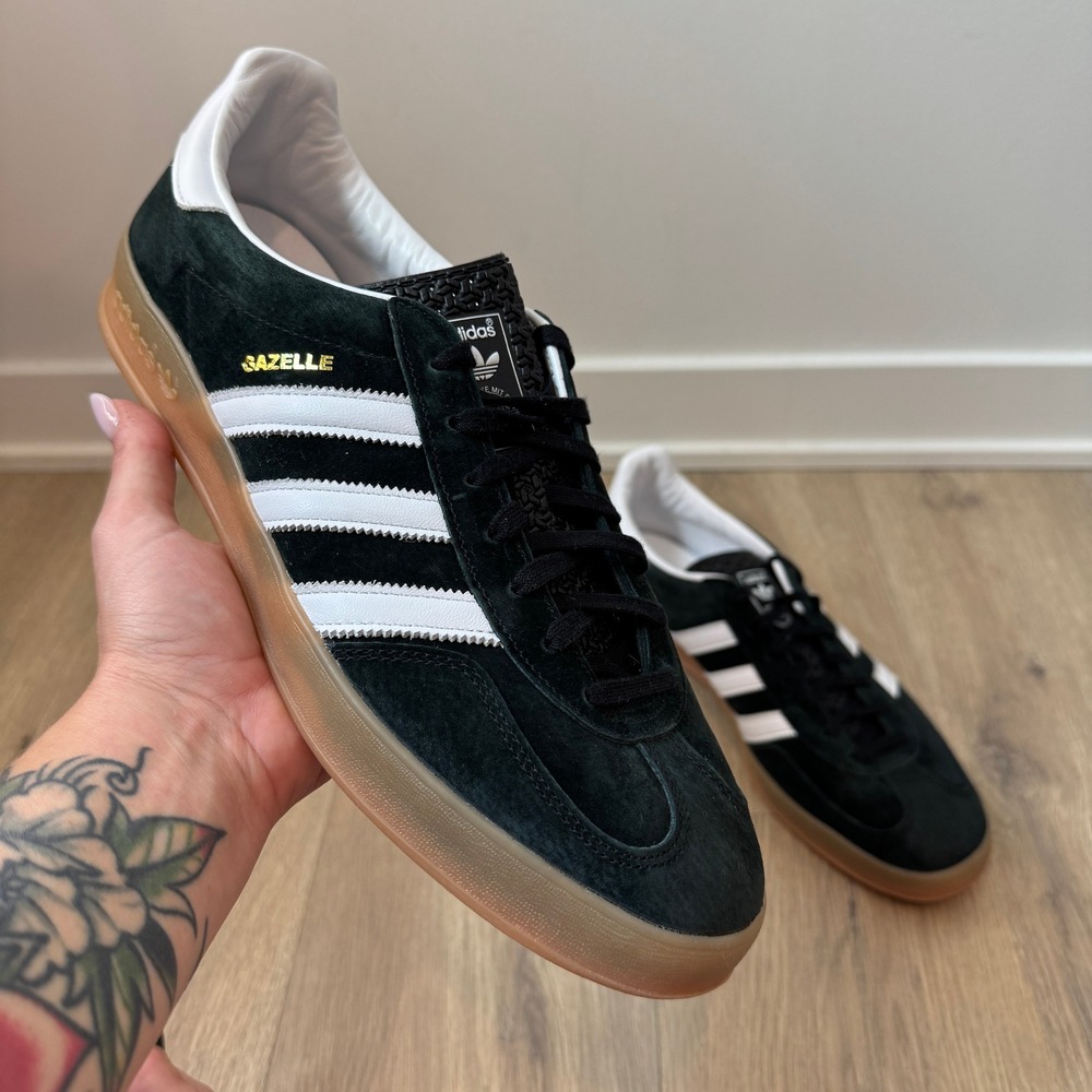 Adidas Gazelle Indoor Emerald Green Suede Gum Sole H06259 Mens 12.5 Sneaker